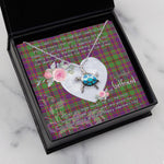 Sea Turtle Necklace Gift for My Beautiful Girlfriend Valentines Necklace Clan MacIntyre Of Glenorchy Tartan Blue Turtle Necklace