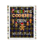 Personalized Gift Tartan Plaid Blanket Clan MacLellan Modern With Christmas Cookie Baking Crew Christmas Gift Blanket, Plaid Blanket, Christmas Fleece Blanket, Christmas Blanket, Tartan Blanket, Scottish Blanket, Scotland Blanket, Family Name Blanket, Custom Blanket, Personalized Blanket