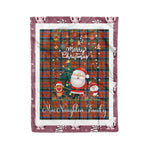 Personalized Gift Tartan Plaid Blanket Clan MacNaughton Ancient With Funny Santa Snowman Reindeer Merry Christmas Fleece Blanket, Home Living Room, Plaid Blanket, Tartan Blanket, Scottish Blanket, Buffalo fleece blanket, Christmas Blanket