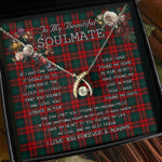 To My Beautiful Soulmate Necklace In Your Eyes I Have Found My Home Clan Carr Tartan Wishbone Dancing Necklace