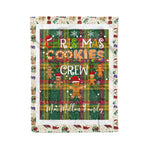 Personalized Gift Tartan Plaid Blanket Clan MacMillan Ancient With Christmas Cookie Baking Crew Christmas Gift Blanket, Plaid Blanket, Christmas Fleece Blanket, Christmas Blanket, Tartan Blanket, Scottish Blanket, Scotland Blanket, Family Name Blanket, Custom Blanket, Personalized Blanket