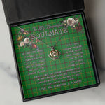 To My Beautiful Soulmate Necklace In Your Eyes I Have Found My Home Clan Don Tartan Crown Pendant Necklace