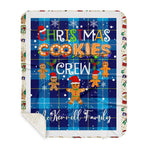 Personalized Gift Tartan Plaid Blanket Clan McKerrell With Christmas Cookie Baking Crew Christmas Gift Sherpa Blanket, tartan sherpa blanket,buffalo plaid sherpa blanket,christmas sherpa blanket,Christmas Throw Blanket,green plaid sherpa blanket,green sherpa blanket