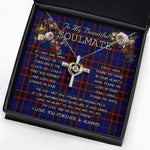 To My Beautiful Soulmate Necklace In Your Eyes I Have Found My Home Clan Home Modern Tartan Cross Dancing Necklace