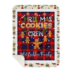 Personalized Gift Tartan Plaid Blanket Clan MacLachlan With Christmas Cookie Baking Crew Christmas Gift Sherpa Blanket, tartan sherpa blanket,buffalo plaid sherpa blanket,christmas sherpa blanket,Christmas Throw Blanket,green plaid sherpa blanket,green sherpa blanket