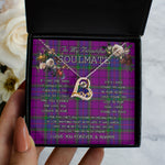 To My Beautiful Soulmate Necklace In Your Eyes I Have Found My Home Clan Wardlaw Tartan Forever Love Necklace