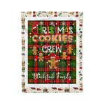 Personalized Gift Tartan Plaid Blanket Clan Blackstock With Christmas Cookie Baking Crew Christmas Gift Blanket, Plaid Blanket, Christmas Fleece Blanket, Christmas Blanket, Tartan Blanket, Scottish Blanket, Scotland Blanket, Family Name Blanket, Custom Blanket, Personalized Blanket