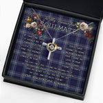To My Beautiful Soulmate Necklace In Your Eyes I Have Found My Home Clan Nevoy Tartan Cross Dancing Necklace