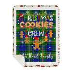 Personalized Gift Tartan Plaid Blanket Clan MaiTland With Christmas Cookie Baking Crew Christmas Gift Sherpa Blanket, tartan sherpa blanket,buffalo plaid sherpa blanket,christmas sherpa blanket,Christmas Throw Blanket,green plaid sherpa blanket,green sherpa blanket