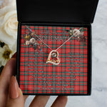 To My Beautiful Soulmate Necklace In Your Eyes I Have Found My Home Clan Stuart of Bute Tartan Forever Love Necklace