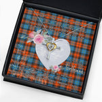 Gift For My Beautiful Girlfriend Necklace Valentine Necklace Clan MacLachlan Ancient Tartan Cross Dancing Necklace Scottish Tartan Jewelry