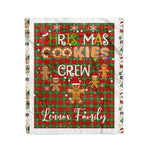 Personalized Gift Tartan Plaid Blanket Clan Lennox With Christmas Cookie Baking Crew Christmas Gift Blanket, Plaid Blanket, Christmas Fleece Blanket, Christmas Blanket, Tartan Blanket, Scottish Blanket, Scotland Blanket, Family Name Blanket, Custom Blanket, Personalized Blanket