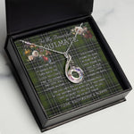 To My Beautiful Soulmate Necklace In Your Eyes I Have Found My Home Clan MacLean Hunting Tartan Rising Phoenix Necklace