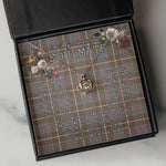 To My Beautiful Soulmate In Your Eyes I Have Found My Home Clan MacIntyre Weathered Tartan Crown Pendant Necklace