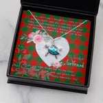 Sea Turtle Necklace Gift for My Beautiful Girlfriend Valentines Necklace Clan Moncrieffe Tartan Blue Turtle Necklace