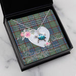 Sea Turtle Necklace Gift for My Beautiful Girlfriend Valentines Necklace Clan Nicolson Hunting Ancient Tartan Blue Turtle Necklace