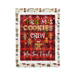 Personalized Gift Tartan Plaid Blanket Clan MacIan With Christmas Cookie Baking Crew Christmas Gift Blanket, Plaid Blanket, Christmas Fleece Blanket, Christmas Blanket, Tartan Blanket, Scottish Blanket, Scotland Blanket, Family Name Blanket, Custom Blanket, Personalized Blanket