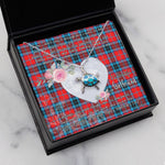 Sea Turtle Necklace Gift for My Beautiful Girlfriend Valentines Necklace Clan MacTavish Tartan Blue Turtle Necklace