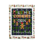 Products Personalized Gift Tartan Plaid Blanket Clan Farquharson Modern With Christmas Cookie Baking Crew Christmas Gift Blanket, Plaid Blanket, Christmas Fleece Blanket, Christmas Blanket, Tartan Blanket, Scottish Blanket, Scotland Blanket, Family Name Blanket, Custom Blanket, Personalized Blanket