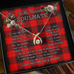 To My Beautiful Soulmate Necklace In Your Eyes I Have Found My Home Clan Wemyss Tartan Wishbone Dancing Necklace