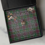 To My Beautiful Soulmate Necklace In Your Eyes I Have Found My Home Clan Crosbie Tartan Crown Pendant Necklace