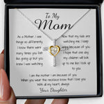 Cross Dancing Necklace - Mom Necklace - To Mom Necklace, Gorgeous Necklace for Mom from Daughter Mother's Day Gift