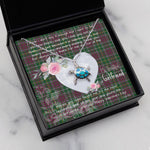 Sea Turtle Necklace Gift for My Beautiful Girlfriend Valentines Necklace Clan Carruthers Tartan Blue Turtle Necklace