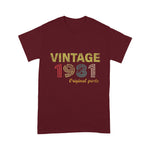 Vintage 1981 Cool 40 Year Old 40th Birthday Gift Birthday Shirt Funny 40th Birthday T Shirts - Scotstee Shop