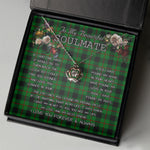 To My Beautiful Soulmate Necklace In Your Eyes I Have Found My Home Clan Kincaid Tartan Crown Pendant Necklace
