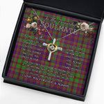 To My Beautiful Soulmate Necklace In Your Eyes I Have Found My Home Clan MacIntyre Of Glenorchy Tartan Cross Dancing Necklace