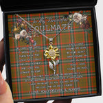 To My Beautiful Soulmate Sunflower Necklace In Your Eyes I Have Found My Home Clan Seton Modern Tartan Jewelry For Girlfriend