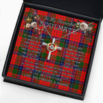 To My Beautiful Soulmate Necklace In Your Eyes I Have Found My Home Clan Nicolson Tartan Cross Dancing Necklace