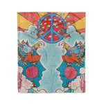 Scotstee Shop - Scotstee Shop Blanket Face Sun Peace Hippie Fleece Blanket
