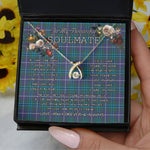 To My Beautiful Soulmate Necklace In Your Eyes I Have Found My Home Clan Douglas Tartan Wishbone Dancing Necklace
