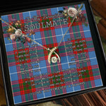 To My Beautiful Soulmate Necklace In Your Eyes I Have Found My Home Clan Pentland Tartan Wishbone Dancing Necklace