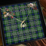 To My Beautiful Soulmate Necklace In Your Eyes I Have Found My Home Clan Purves Tartan Wishbone Dancing Necklace