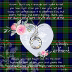 Rising Phoenix Necklace - Valentine Necklace Clan Colquhoun Tartan Gift for Girlfriend, Gift for My Wife Rising Phoenix Necklace