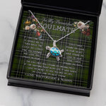 Sea Turtle Necklace To My Beautiful Soulmate Necklace In Your Eyes I Have Found My Home Clan MacLean Hunting Tartan Blue Turtle Necklace