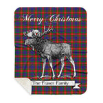 Scotstee Shop Plaid Tartan Blanket With Moose Clan Fraser of Lovat Plaid Blanket, plaid blanket australia,plaid blanket canada,plaid christmas blanket,plaid fleece sherpa blanket,plaid sherpa blanket canada,plaid sherpa blanket lipstick,plaid sherpa blanket pink,plaid sherpa blanket queen
