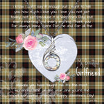 Rising Phoenix Necklace - Valentine Necklace Clan Dunlop Hunting Tartan Gift for Girlfriend, Gift for My Wife Rising Phoenix Necklace