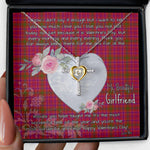 Gift For My Beautiful Girlfriend Necklace Valentine Necklace Clan Lumsden of Clova Tartan Cross Dancing Necklace Scottish Tartan Jewelry