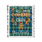 Personalized Gift Tartan Plaid Blanket Clan Gunn Ancient With Christmas Cookie Baking Crew Christmas Gift Blanket, Plaid Blanket, Christmas Fleece Blanket, Christmas Blanket, Tartan Blanket, Scottish Blanket, Scotland Blanket, Family Name Blanket, Custom Blanket, Personalized Blanket