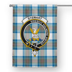 Stewart Tartan Garden Flag Stewart High Stewards Muted Blue Tartan Flag Clan Badge Tartan House Flag Stewart Flag