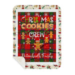 Personalized Gift Tartan Plaid Blanket Clan Donnachaidh With Christmas Cookie Baking Crew Christmas Gift Sherpa Blanket, tartan sherpa blanket,buffalo plaid sherpa blanket,christmas sherpa blanket,Christmas Throw Blanket,green plaid sherpa blanket,green sherpa blanket