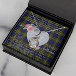 Rising Phoenix Necklace - Valentine Necklace Clan Muir Tartan Gift for Girlfriend, Gift for My Wife Rising Phoenix Necklace