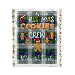 Personalized Gift Tartan Plaid Blanket Clan Blackwatch Modern With Christmas Cookie Baking Crew Christmas Gift Blanket, Plaid Blanket, Christmas Fleece Blanket, Christmas Blanket, Tartan Blanket, Scottish Blanket, Scotland Blanket, Family Name Blanket, Custom Blanket, Personalized Blanket