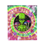 Scotstee Shop - Scotstee Shop Blanket Alien Magic Mushrooms Psychedelic Psilocybin Shrooms Hippie Rainbow Fleece Blanket
