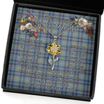 To My Beautiful Soulmate Sunflower Necklace In Your Eyes I Have Found My Home Clan Boswell Tartan Jewelry For Girlfriend, Tartan Sunflower Pendant Necklace, Scottish Tartan Jewelry, valentine necklace, necklace girlfriend, necklace for wife, cute necklaces for girlfriend, jewelry for girlfriend, to my soulmate necklace, to my future wife necklace