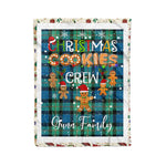 Personalized Gift Tartan Plaid Blanket Clan Gunn Ancient With Christmas Cookie Baking Crew Christmas Gift Blanket, Plaid Blanket, Christmas Fleece Blanket, Christmas Blanket, Tartan Blanket, Scottish Blanket, Scotland Blanket, Family Name Blanket, Custom Blanket, Personalized Blanket