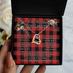 To My Beautiful Soulmate Necklace In Your Eyes I Have Found My Home Clan Rob Roy MacGregor Modern Tartan Forever Love Necklace